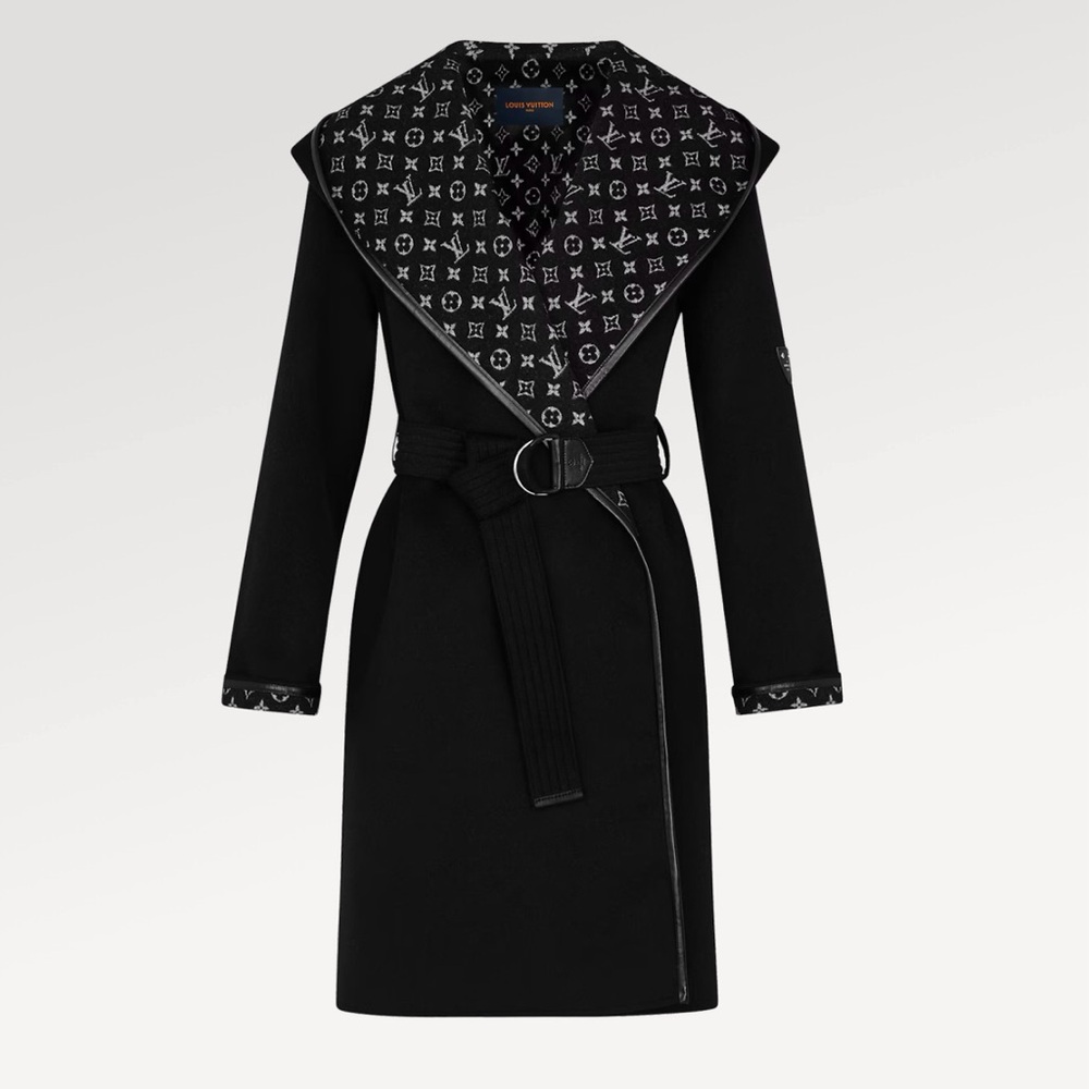 Louis Vuitton Black Trench Coat